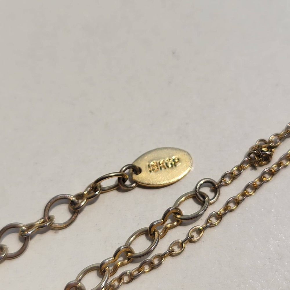 Vintage ND 18K Gold Plated Silver Leaf Pendant Necklace Gold Botanical - Picture 3 of 5